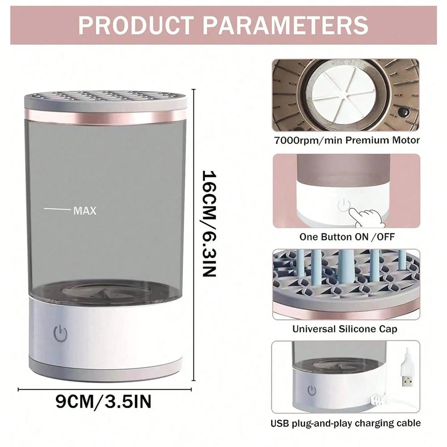 Nettoyeur de Pinceaux Electrique-Dash Clean